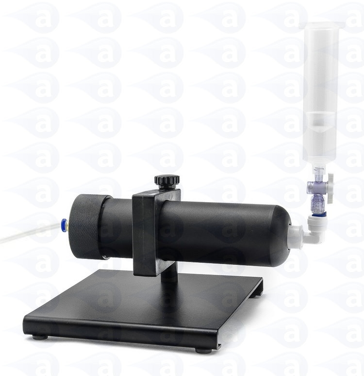 Syringe Barrel Filling Station Adhesive Dispensing