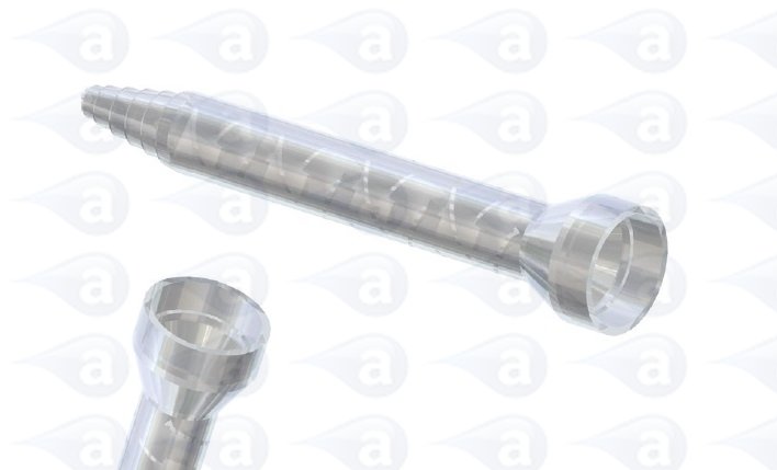 Bell mouth mix nozzle