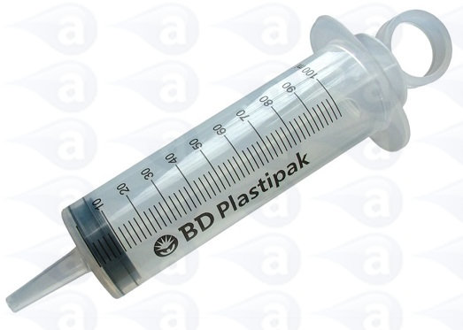 100ml Luer Slip Graduated Manual Syringe Assembly