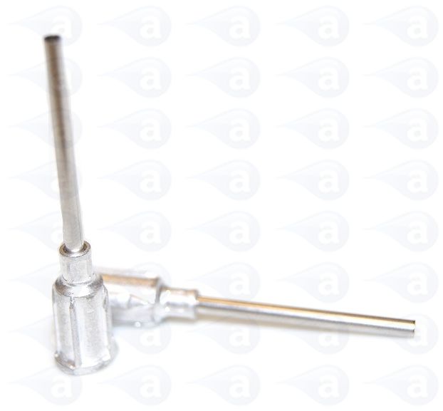 14 Gauge aluminium tip 1" long luer lock