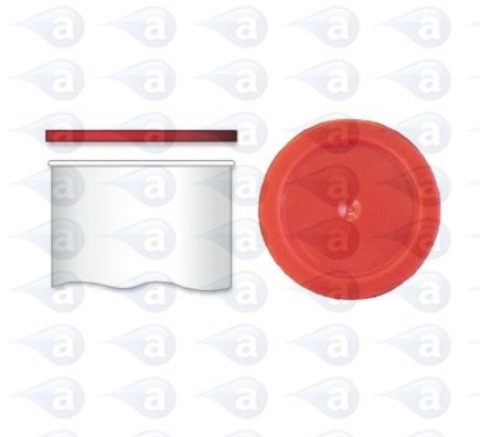 TS2C Cartridge End Flange Cap Seal Red Adhesive Dispensing Techcon