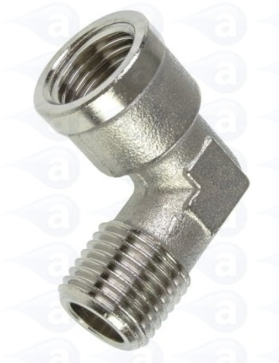 Metal elbow fitting thread