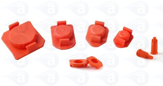 Syringe barrel end cap luer lock tip cap dispensing